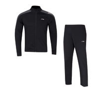 Badminton Clothes - Men\'s Warm Up Suit [BLACK]