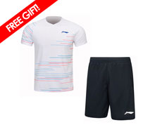 Men's Badminton Clothing Set [WHITE]