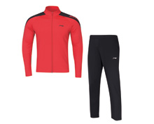 Men's Badminton Warm Up Suit [RED]