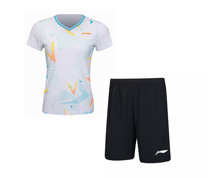 Badminton Clothes - Women's Clothing Set [WHITE]