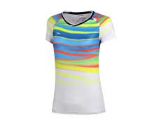 Badminton Clothes - Women's T Shirt [WHITE]