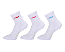 Badminton Socks 3 Pack [WHITE]
