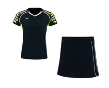 Badminton Clothes - Women's Uniform [BLACK]