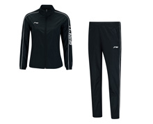Badminton Clothes - Women's Warm Up Suit [BLACK]